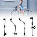 Miniatyrbillede 3 af 5: Naievear Parasolforbindelse Teleskopisk Foldbar Metal Justerbar Parasolholder Til Rollator A