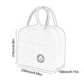 Miniatyrbild 5 av 5: Ny Bärbar Termisk Värmeisolerad Lunchbox Kylväska Grey