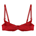 Miniatyrbillede 5 af 5: Dame 1/2 Kop Push Up Underwire Lace BH Lingeri Åben Brystkop BH Toppe Justerbar Rem Svampepolstret BH Undertøj Red B 4XL