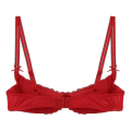 Miniatyrbillede 5 af 5: Dame 1/2 Kop Push Up Underwire Lace BH Lingeri Åben Brystkop BH Toppe Justerbar Rem Svampepolstret BH Undertøj Rose B XL