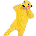 Miniatyrbild 4 av 5: Barn Jumpsuits Kostym Djur Onesie Nattklänning Pyjamas Huvtröjor Sovkläder Cosplay Mardi Gras Kostym Jul Halloween (Pikachu 110cm)