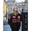 Pikkukuva 3 / 5: Kilpa-Takki Vintage Valkoinen Nascar Retro Bomber - Takki Formula 1 Vintage Takki - Unisex Y2k Takki L