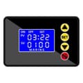 Programmerbar Digital Switch Relä Kontroll Tidskontroller Fördröjningsrelä Cykeltiming På/Av AC110-220V Black