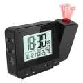 Miniatyrbillede 1 af 4: 2024, Digital vækkeur med projektion til soveværelser, stort vækkeur med projektion på loftet med USB-port, batteribackup, 180 projektor, LED-display