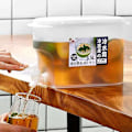 Miniatyrbillede 2 af 5: 3,5 l Kold Vandkande Kande Køleskab Med Hane Husholdnings Lemonade Flaske Spand Is Saft white Jug set12