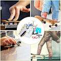 Miniatyrbillede 2 af 4: 9-delt skatepark-sæt til fingerboard, mini finger skateboard og ramper