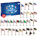 Miniatyrbild 1 av 5: 2024 Fiskebete Adventkalender, Fiskeutrustning Adventkalender - Fiskebete Adventkalender | Fiske Julnedräkning Fiskebete Set