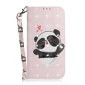 Miniatyrbillede 1 af 5: Etui til Oppo A76 4g/ A36 Cover Magnetisk 3D Mønster Wallet Flip Etui med Rem - Sød Panda