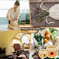 Miniatyrbillede 3 af 5: 10 små stofposer til maling, mini gaveposer beige beige 15*27cm