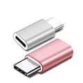 Miniatyrbillede 2 af 3: 8Pin Lightning hun til USB-C Type-C han adapterkonverter understøtter opladning og synkronisering Silver Silver