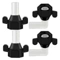 4-pack Barb Vinkel och Rak Sviveladapter RV Vattenpump As Shown