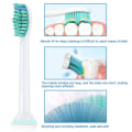 Miniatyrbilde 5 av 5: 4 stk. Erstatningshoder til tannbørste Passer til Philips Sonicare Elektriske Tannbørster