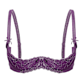 Miniatyrbillede 1 af 5: Dame 1/2 Kop Push Up Underwire Lace BH Lingeri Åben Brystkop BH Toppe Justerbar Rem Svampepolstret BH Undertøj Purple A 4XL