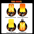 Miniatyrbillede 2 af 5: Flammelampe | Flammeeffekt-pære | LED-flimrende lyspære, 4 lystilstande indendørs