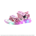 Pikkukuva 2 / 5: Mickey Minnie LED-valot Mukavat Sandaalit Tytöt Lenkkarit Prinsessa Ulkoilukengät Lasten Valoisa Glow Vauva Lapset Sandaalit Pink 29-Insole 17.6 cm