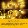 Miniatyrbillede 4 af 5: 12 stk. LED-lysstreng, Batteridrevet, 20 LED'er, 2m (6,5ft) Mikro Kobbertrådslys