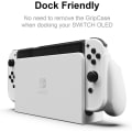 Miniatyrbillede 2 af 5: Neogrip Ergonomisk Greb Beskyttelsesetui Sæt Til Nintendo Switch Oled White