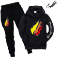Miniatyrbild 1 av 3: Play Among Us Barnkläder för Barn - Hoodie och Byxor - Impostor Outfit Black 120cm