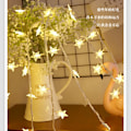 Miniatyrbillede 5 af 5: Silikon-fe-lys til julepynt Stjerne Colo Star Color 3 m20lights 2 battery packs