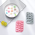 Miniatyrbillede 5 af 5: x Silikonforme til Påskechokolade - 16 Hulrum - Påskeæg, Kanin, Kurv - Non-Stick Bageform - Voks Smelteforme til Børn, Påskefest, DIY Chokolade Halloween A