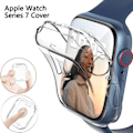 Miniatyrbild 2 av 5: 2-pack Apple Watch-fodral Tpu-skärmsskydd Transparent Färg 45mm Midnatt Blå Midnattsblå 45mm