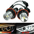 Miniatyrbillede 5 af 5: Par 8000k Hvide LED Angel Eye Marker Halo Pærer Lamper Kompatible med E39 E53 E60 E63 E64 E66 E87 5 6