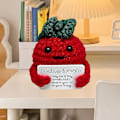 Miniatyrbild 4 av 5: Positiv Energibombe Potatis-Kram-Plush-Docka Handsydd i Ull med Kort Rolig Julgåva Heminredning Hög Kvalitet TT