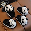 Miniatyrbild 5 av 5: Barnens tecknade panda vintertofflor plyschdjur varma bomulls skor för pojkar och flickor inomhus hushåll fluffiga tofflor 4 26-27 Inner 16.5CM