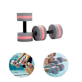 Miniatyrbillede 2 af 5: Mardi Gras 2024 1 Par Aqua Fitness Håndvægte Skum Dumbbells Håndstænger Pool Modstandstræning Red