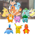 Miniatyrbillede 2 af 5: 6 stk. Pokémon Figurer Super Søde Samleobjekter Mini Pikachus Squirtle Bulbasaur Psyduck Charmander Jigglypuff Figur Model Legetøj