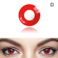 Pikkukuva 4 / 5: Halloween-väriset piilolinssit Anime Cosplay -silmät Linssit Linssit Linssit Pure red