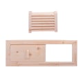 Miniatyrbillede 2 af 2: 1 Sæt Sauna Rum Luftventil Lameller Gitter Ventilationspanel Sauna Rum Udstyr