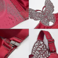 Miniatyrbild 5 av 5: Comfort Rose BH, Floral Secrets Comfort Rose BH, Spetsad BH med Framknäppning för Kvinnor Red 42C