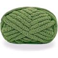 Miniatyrbillede 1 af 4: Tyk Strikket Chenille Garn til Håndhæklede Tæpper, Supersoft Stor Jumbo Feltga Olive Green