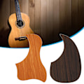 Miniatyrbild 2 av 5: Farfi Gitarr Pickguard Självhäftande Repskydd Ersättning Valnöt Träkorn Vattenformad Folk Gitarr Skydd Repskydd För Gitarrist A