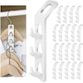 Miniatyrbillede 1 af 5: Multifunktionel multilags garderobe tøjstativ foldbar opbevaringstativ husholdnings stærk bæreevne garderobe kroge (20 styk)