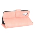 Miniatyrbillede 2 af 2: Til Samsung Galaxy Xcover 5 Litchi Tekstur Lynlås Læder Telefonetui Pink