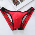 Miesten seksikkäät jockstrap-alushousut, stringit, selästä avoin alusvaate Red M