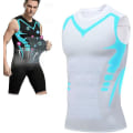 Miniatyrbild 4 av 4: Ionic Shaping Vest, Formgivande Väst för Män, 2023 Ny Version Ionic Shaping Vest För Män, Bekväm Andningsbar Is-Silke Tyg White M