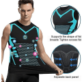 Pikkukuva 5 / 5: Ionic Shaping Vest, Miesten Kehonmuotoilija, 2023 Uusi Versio Ionic Shaping Vest Miehille, Mukava Hengittävä Jääsiilkikankaasta Black M