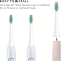 Miniatyrbilde 5 av 5: Tannbørstehoder for Philips Sonicare - Utbyttbare børstehoder med myke Dupont-børster - Utbyttbare hoder for elektriske tannbørster Deep Cleaning 4pc