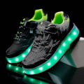 Miniatyrbilde 2 av 5: Barns Sneakers Dobbelthjulssko Led Lyssko Q7-yky Black 39
