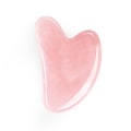 Pikkukuva 4 / 4: Luonnollinen Gua Sha Jade Rose Quartz -kivipaneeli - Vaaleanpunainen