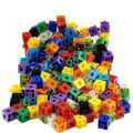 Pikkukuva 3 / 5: 100 kpl Matematiikan Linkkikuuppia Numberblocks Lukitus Multilink Laskentakuutiot (paras)