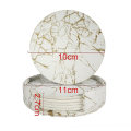Miniatyrbillede 2 af 5: Læder Underkopper Spildbeskyttelse Til Bord Skrivebord Holdbar Og Skridsikker Læder Underkop Passer Almindeligt Platinum Marble