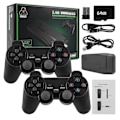 Miniatyrbillede 1 af 5: 2024 Ny Retro Spilkonsol 20.000+ Spil 4K HDMI Inkluderer 2 Trådløse Controllere Sort Black 64GB