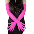 Miniatyrbillede 1 af 5: Dame Sheer Handsker Mode Lange Albue Handsker Kvinder Mesh Bryllupshandsker 21,6 Red