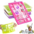 Ice Cube Trays with Lids, 3-Pack Silicone Ice Cube Molds