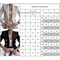 Miniatyrbilde 2 av 2: Dame Dobbelbryst Blazer Jakke Lang Erme Kragejakke Høst Høst Casual Slim Fit Yttertøy Red XL