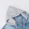 Pikkukuva 5 / 5: YOUTHUP Miesten Huppari Denim Liivi Rento Vintage Repaleinen Ulkovaatteet Cowboy Gilet Blue M